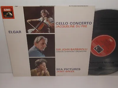 ASD 655 Elgar Cello Concerto Jacqueline Du Pre LSO Sir John Barbirolli 3rd Dog • £14.99