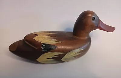 Vintage Hand Carved Wooden Duck • $14.99