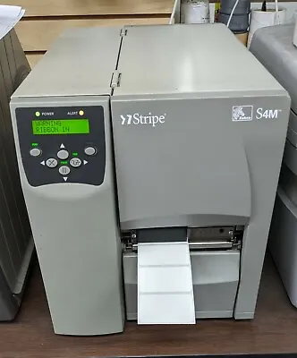 Zebra S4M Industrial Thermal Transfer Label Printer Ethernet S4M00-2001-0200T • $525