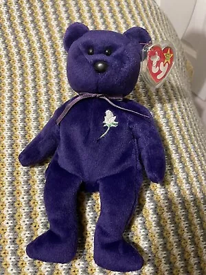 £4999 • Buy Genuine Ty Princess Diana Beanie Baby Retired 1997 PE Indonisia No Spaces 1st Ed