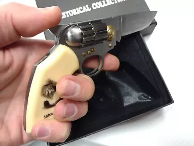 $19.95 • Buy John Wayne  Lockback Pocket Knife Folder Western Revolver Pistol Gun Duke Gift