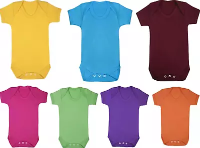 £5.99 • Buy Baby Boys Girls Sleepsuits Babygrows Bodysuit Vests Cotton Playsuit 3,6,9,12,18m