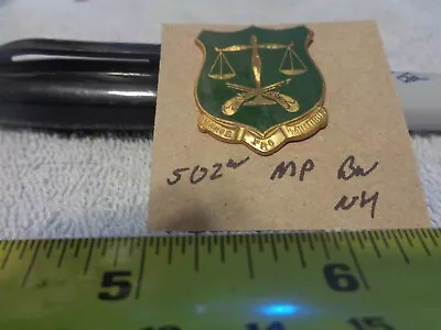 502nd Military Police Battalion NH Unit Crest DI DUI (DRAW#G5) • $3.39