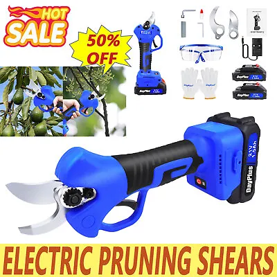 25mm Cordless Electric Pruning Scissors Garden Thick Branch Pruners Tree Shears • £45.73
