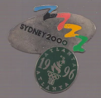 1996 To 2000 Olympic Bridge Pin Atlanta To Sydney Bid Logo 2 • $3