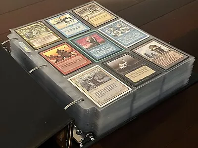 Premium !Vintage Magic The Gathering Collection Binder Alpha Mtg 1080 Card Lot • $9.95