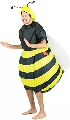 BODYSOCKS Adults Inflatable Bee Fancy Dress Costume Bumble Bug Fly Mens & Womens • £20