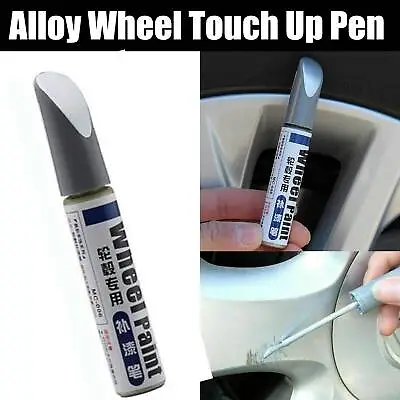 $8.99 • Buy Alloy Wheel Touch Up Repair Paint Pen With Brush Curbing Scratch Maker ToolK0