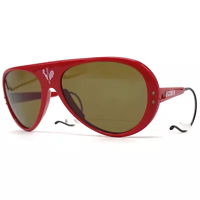 Vintage CEBE 201  RALLY COQ  SPORT Sunglasses - France '90s - Medium - Red • $151.38