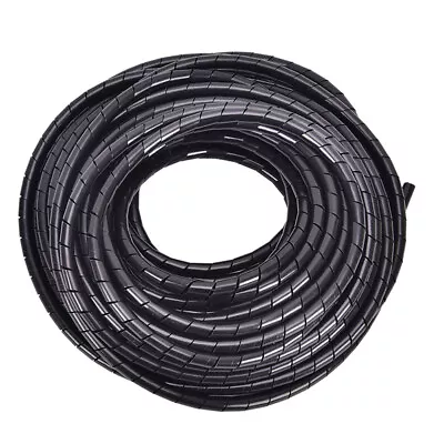 6mm Outside Dia 17M PE Polyethylene Spiral Cable Wire Wrap Tube Black B.G2 S • $7.76