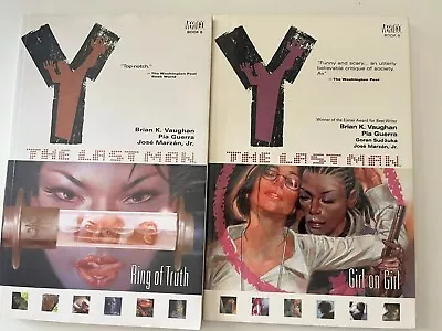 Y THE LAST MAN TPB Vol. 5 + Vol 6 RING OF TRUTH DC Vertigo Trade Paper Back • $3