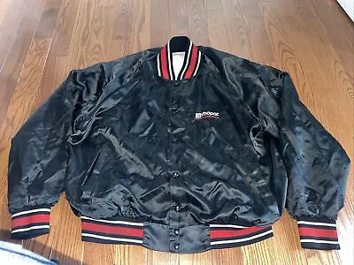 Vintage Mopar Performance Chrysler Black Nylon Jacket Mens Xxl USA Designs Unlmt • $40