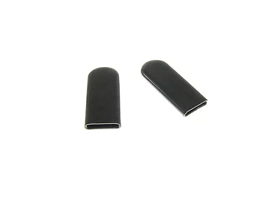 2 Pack Rectangular Black Vinyl Caps 1/8  X 3/4  X 2  Tall  056180 • $5.50