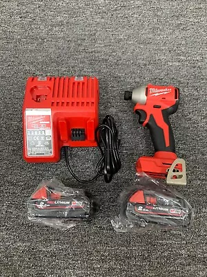 Milwaukee M18 BLIDR BL 2x2.0Ah 18V 6.35mm 3600Rpm 4900Ipm 192Nm 2lb Charger_220V • $349.95