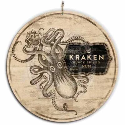 £7.99 • Buy Wooden Bar Plaques Signs Vintage Retro Pub Man Cave Wall Sign WOOD KRAKEN