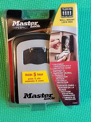 Master Lock Wall Mount Lock Box Holds 5 Keys Combination Dials - Model 5401D • $18.99