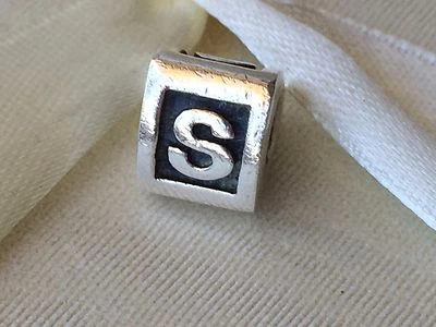 $35 • Buy Authentic Pandora Charm Alphabet Initial Letter S 790323 Retired