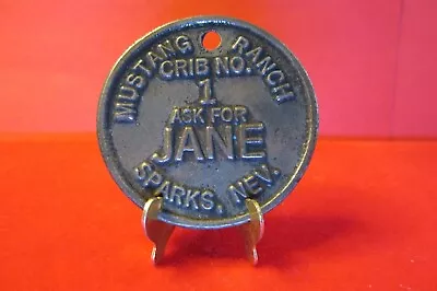 Mustang Ranch Token Ask For Jane Crib No 1 Mustang Ranch Key Ring Token • $17.99