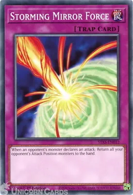 STAS-EN012 Storming Mirror Force :: Common 1st Edition YuGiOh Card • £1.05