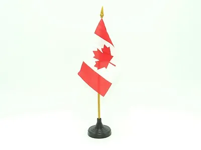 Country Handheld Stick Table Desk Flag With Stand 4 X6 -10X15cm-10  Plastic Pole • $2.99