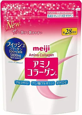 Meiji Amino Collagen Powder White Refill Package 28days Made In Japan • $23.95