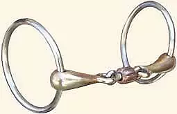 Mikmar Cupreon French Link Copper Roller Loose Ring Horse Bit. NEW! Many Sizes • $68.95