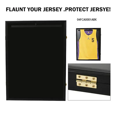 Wall Display Football Basketball Jersey Frame Storage Box/Case Lockable Rack 32  • $52.36