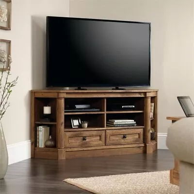 Sauder Palladia Engineered Wood Corner TV Stand For TVs Up To 60  In Vintage Oak • $364.99