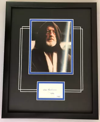 Alec Guinness Star Wars Obi-wan Signed Double Matted Framed Display #3 Jsa Coa • $849.99