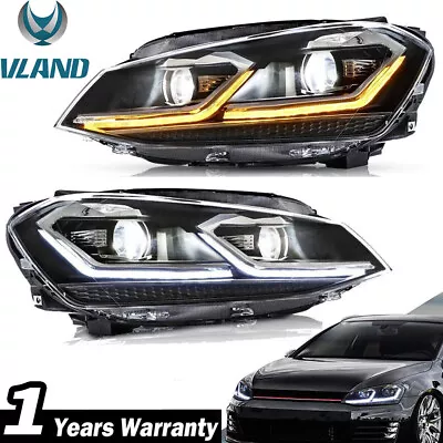 VLAND LED Headlights For VW Volkswagen GOLF MK7.5 2017-2020 W/Sequential Pair • $469.99