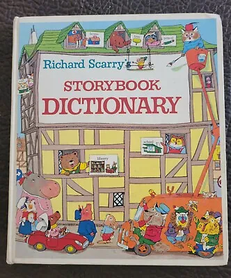$15 • Buy Richard Scarry's Storybook Dictionary Big Golden Book 1966 RARE Cover