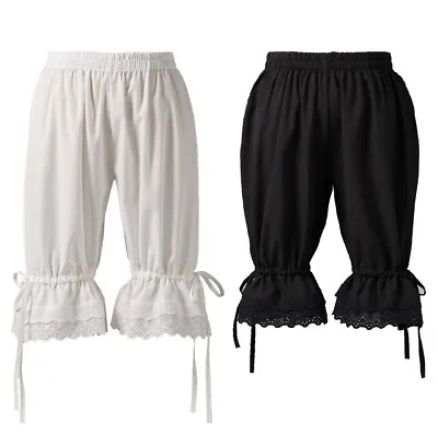 Women's Bloomer Pants Elastic Shorts Lace Bubble Safety Under Pants 2 Colors • £16.79