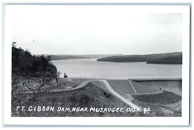 C1940's Ft. Gibson Dam Near Muskogee Oklahoma OK RPPC Photo Vintage Postcard • $19.47