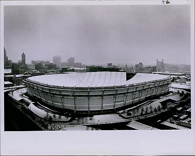 LG827 1982 Original Photo METRODOME DAMAGED Roof Collapsed Deflated Building • $20