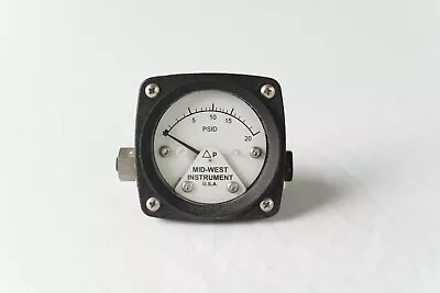 Midwest Instrument 120-Aa-00-Oo-20P Pressure Gauge0 To 20 Psi • $150