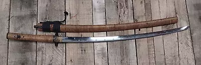 Vintage 39 Inch Bamboo Wrapped Japanese Samurai Katana Sword With Sheath • $300