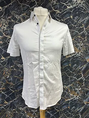 Armani Exchange Short Sleeved Shirt Mens White Size S #REF109B • £24.99