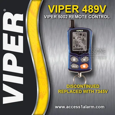 Viper 489V 2-Way LCD Remote Control Replacement Transmitter 7345V For Viper 5002 • $120.99