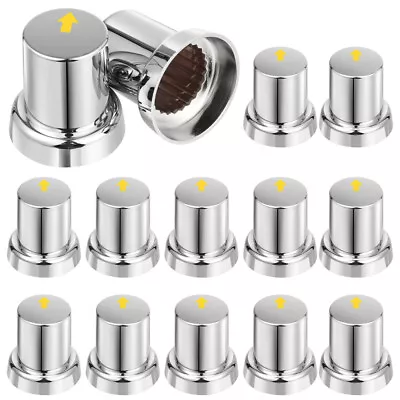 PACKAGE 20 X 33mm SAFETY ARROW ABS CHROME NUT COVERS- AUSTRALIAN SHOP • $39.99