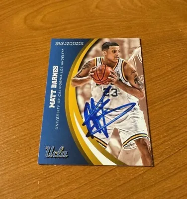 MATT BARNES Autographed 2015 Panini UCLA IP AUTO SIGNED In Person • $3.99