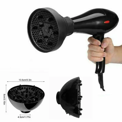 $6.73 • Buy AU Universal Hairdressing Blower Cover Styling Salon Curly Hair Dryer Diffuser