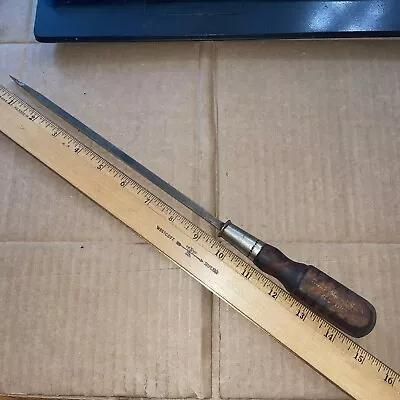 Vintage IRWIN 800-10” Wood Handle Slotted Screwdriver. U.S. Of A. • $6.99