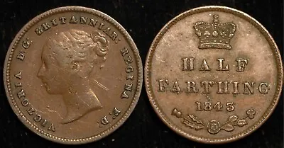 Half Farthing 1839 To 1856 Victoria Choose Your Date Genuine (T99) • £7.99