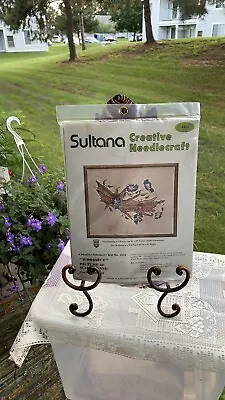 Sultana Vintage Creative Needlecraft Stitchery Kit Woodhue Morning Glory • $10