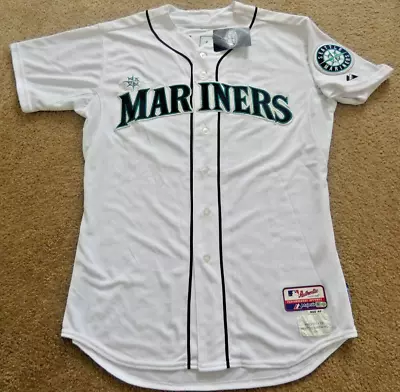 2014- SEATTLE MARINERS  Game Worn Used JERSEY -John STEARNS -Former METS Catcher • $113.39