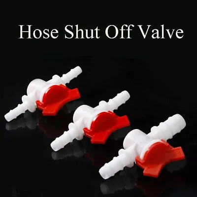 Hose Plastic Shut Off Valve Reducer Switch Inline Tap Connector Adjustable Flow • £3.30