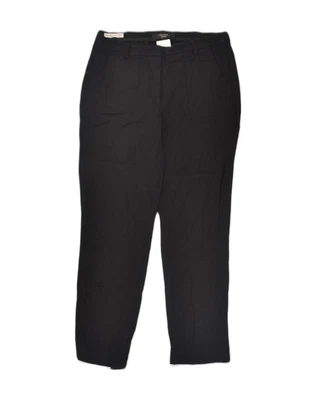 MAX MARA Womens Cigarette Slim Cropped Trousers UK 8 Small W28 L26 Black AA06 • £28.18