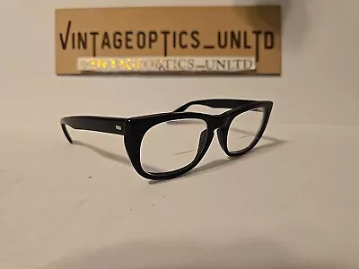 Swan Optical Vintage Black Rocco Style Eyeglasses Frames. 50[]20 • $67.99