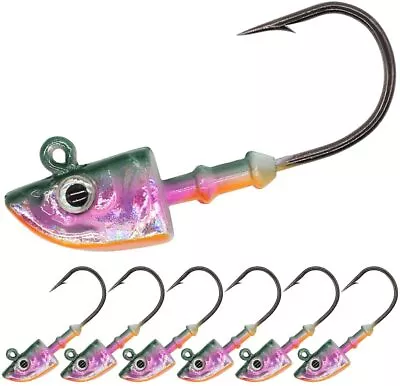 5 PK Painted Jig Heads 1/2oz & 1oz Swimbait Jig Heads 3D Eyes FAST USA SHIP • $8.95