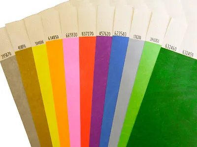£4 • Buy Plain Tyvek Wristbands 100 To 500 (25mm) FAST AND FREE DELIVERY